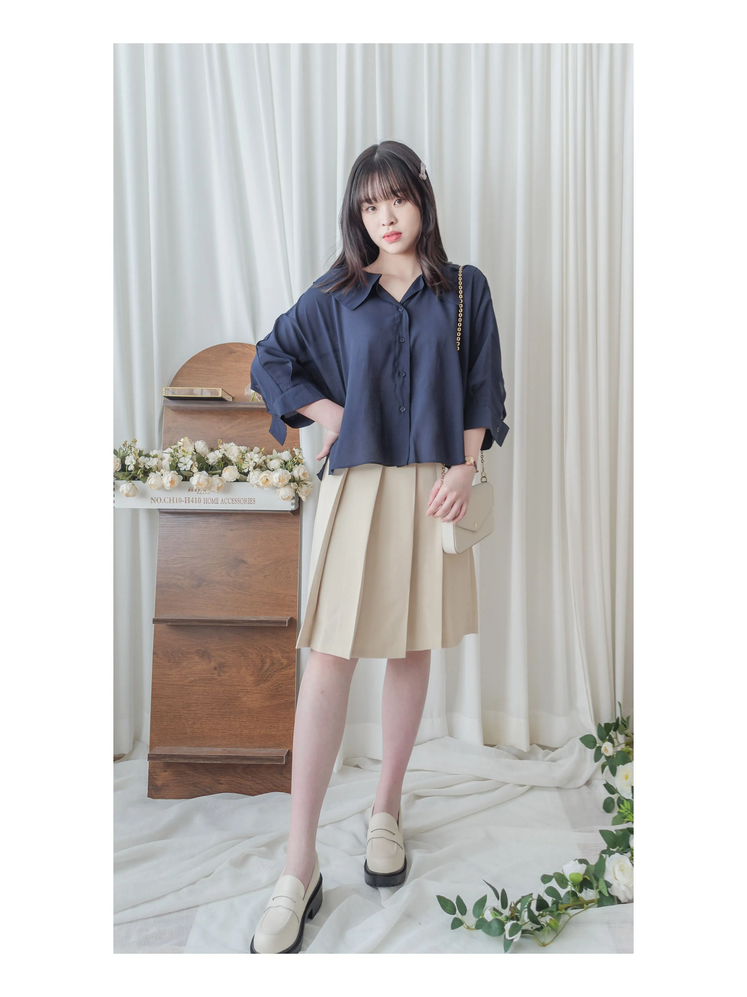 （比小白鞋更好襯) Platform Loafer 厚底樂福鞋/ SH8130