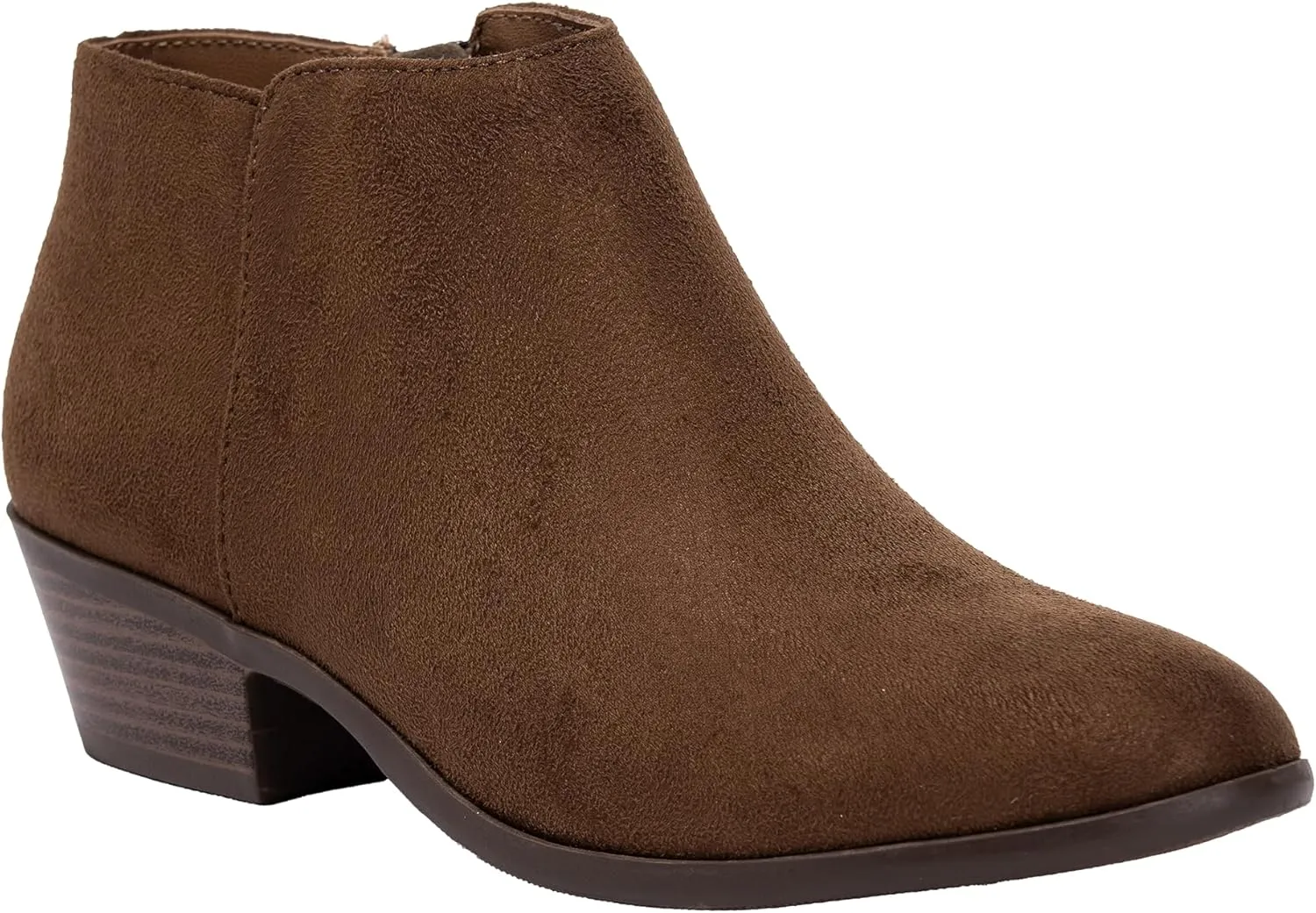 ~ TIFF ~ Women's Ankle Bootie Boot Low 1.5" Heel Side Zipper