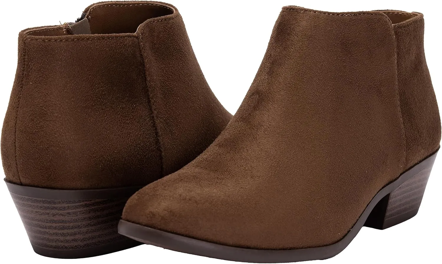 ~ TIFF ~ Women's Ankle Bootie Boot Low 1.5" Heel Side Zipper