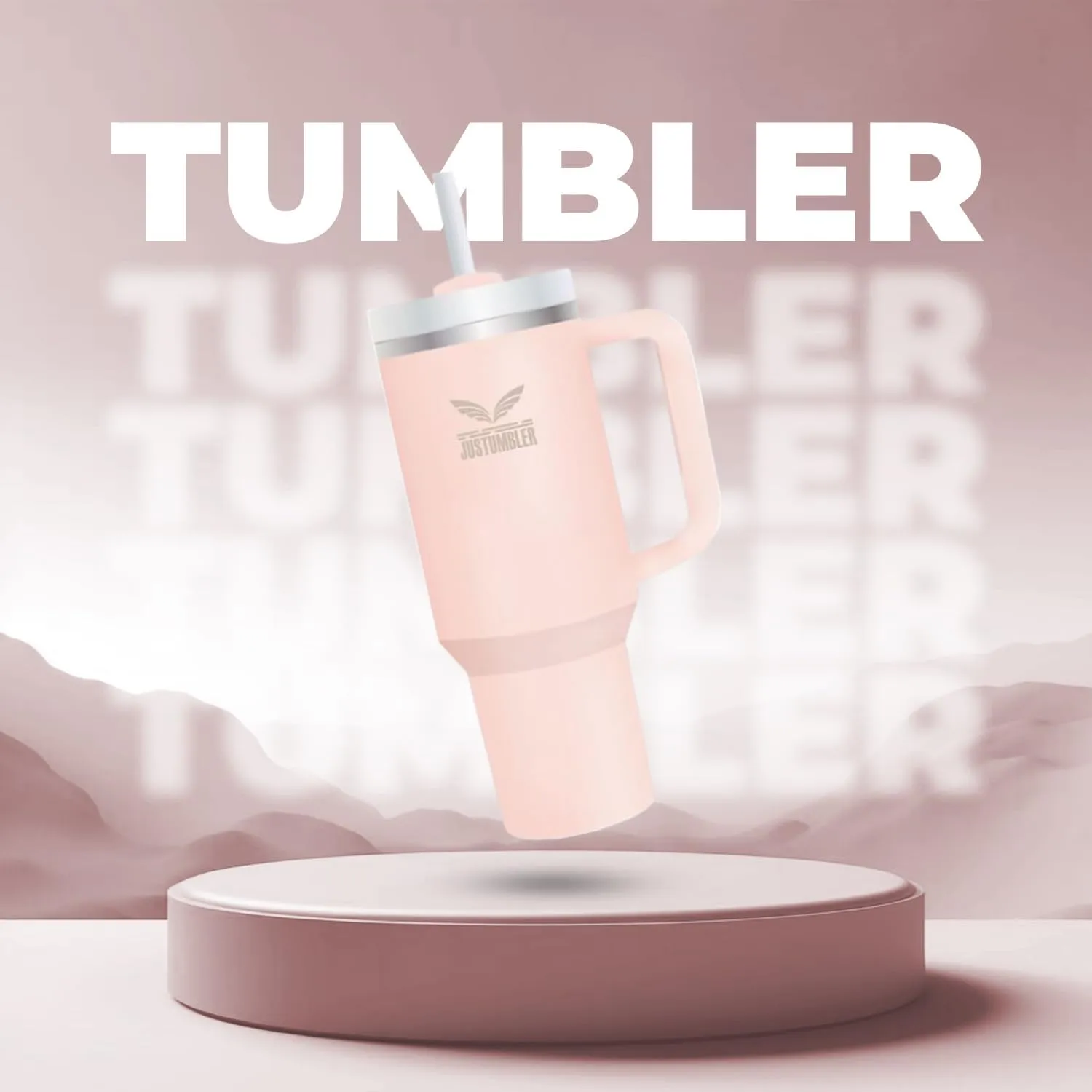40 Oz Tumbler with Handle - Leak Proof Insulated Tumbler with Straw & Lid - BPA-free Stainless Steel Tumbler includes Silicone Boot, 3 Straws, 2 Straw Caps, & Cleaning Brush - Cream2.0