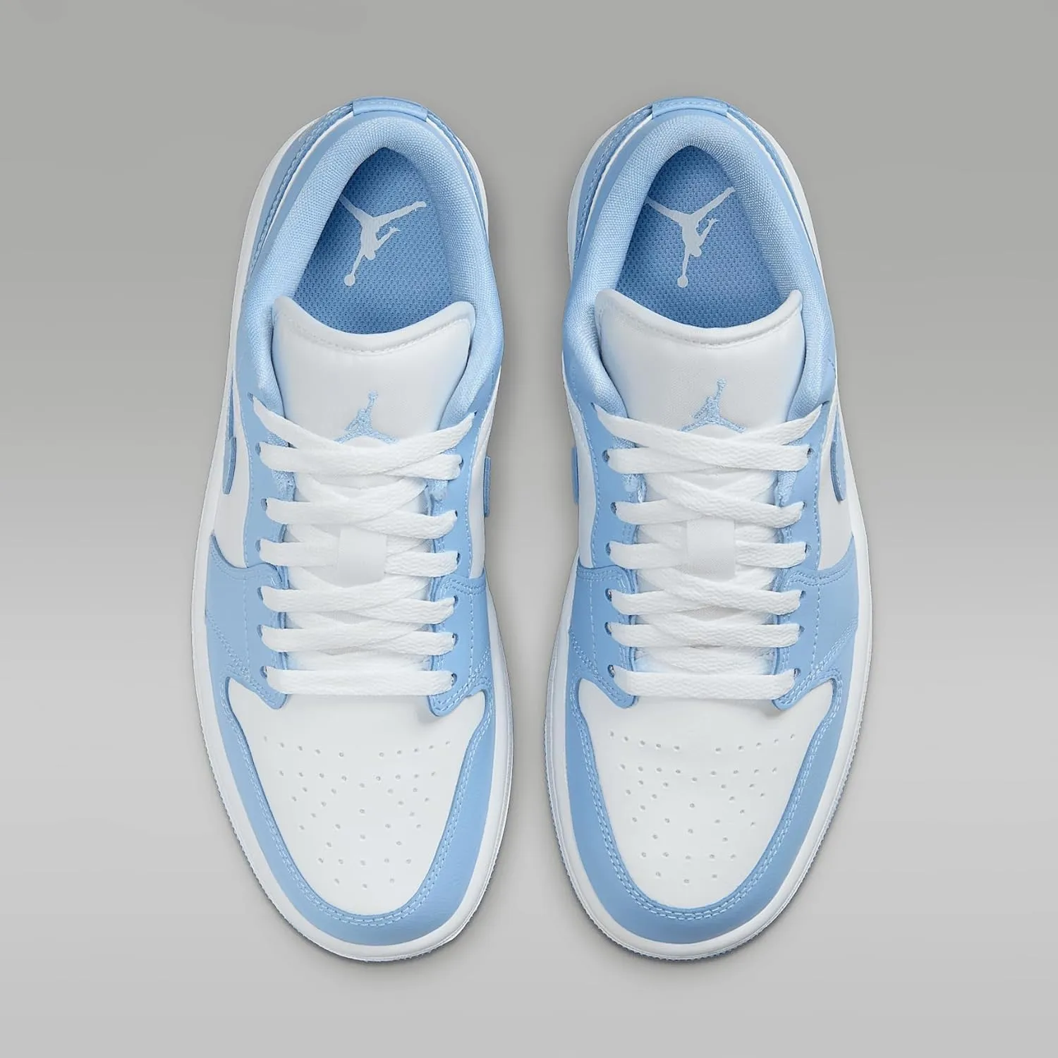 Air Jordan 1 Low Women's Shoes (DC0774-142, White/Aluminum)