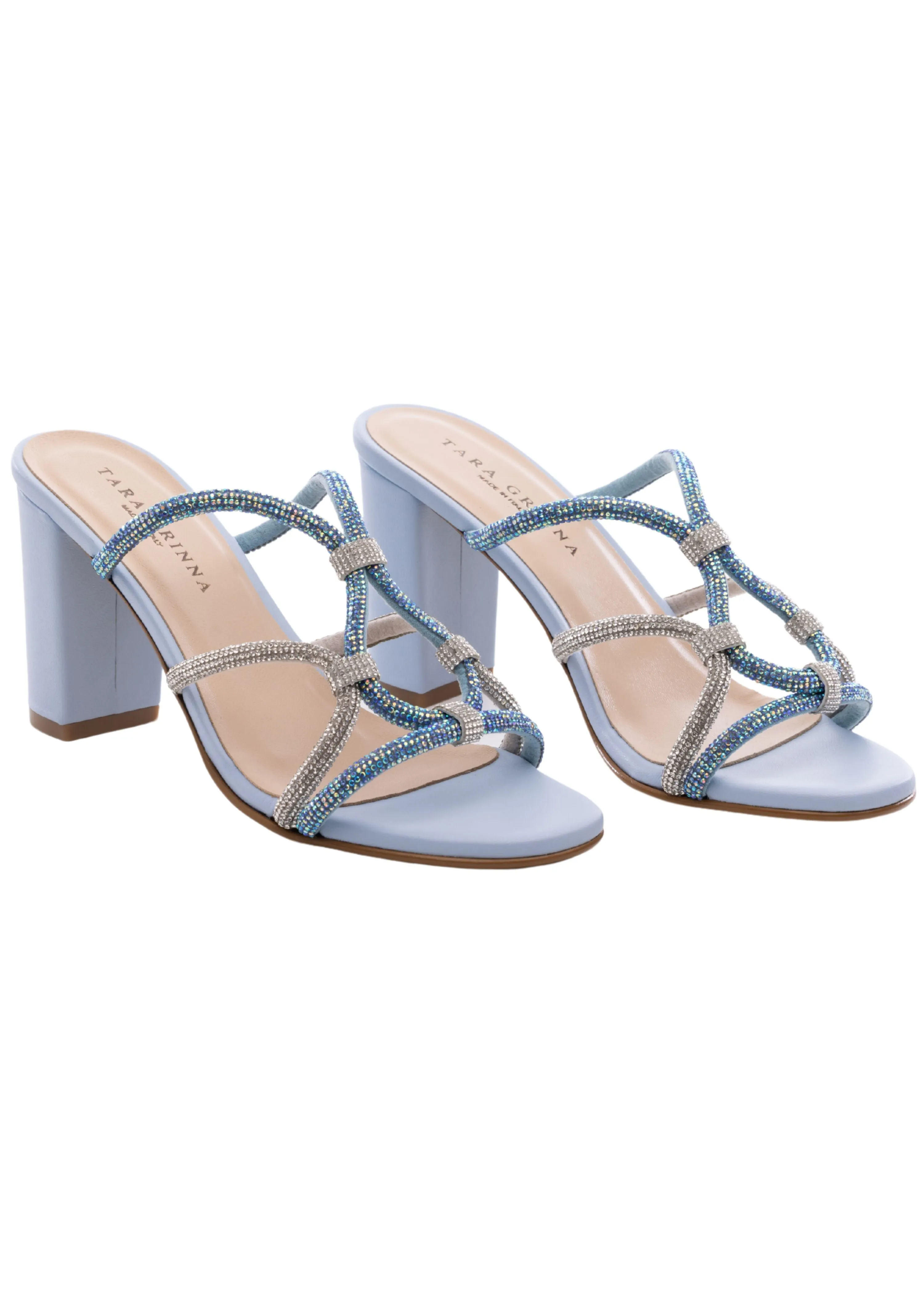 Amara Ice Crystal Wrap Heel