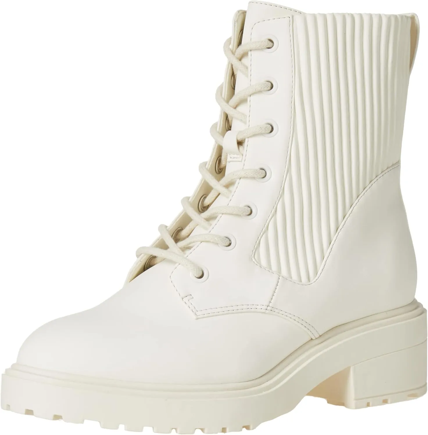 Amazon Essentials Women's Rubberized Combat Boot with Chunky Outsole