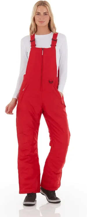 Arctic Quest Womens Ski Snow Bibs Pants Insulated Water Resistant Overalls Snowboarding Winter Waterproof Pants Women
