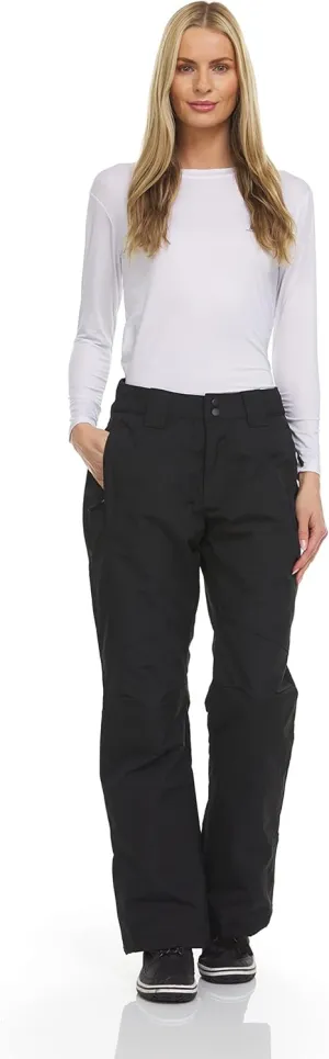 Arctic Quest womens Snow Ski Pants Water Resistant Softshell Insulated Flare for Snowboarding Hiking Winter Outdoor Pants