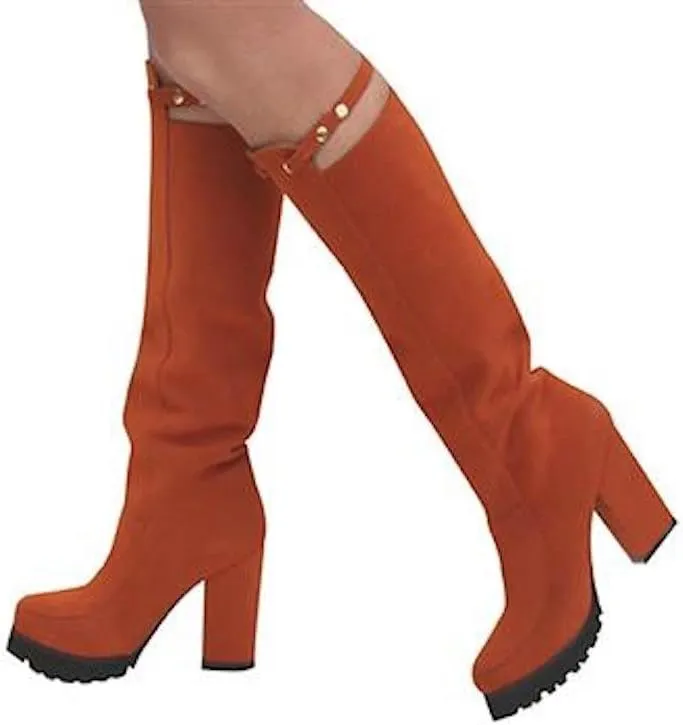 Arden Wohl Women's Tennyson Vegan Statement Boot in Rust