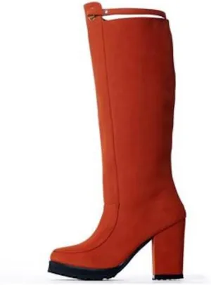 Arden Wohl Women's Tennyson Vegan Statement Boot in Rust