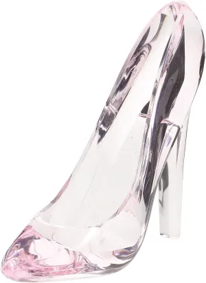 ARTIBETTER 2pcs Mini Pink Crystal Shoe Decor, Glass Shoe Decoration, Acrylic High Heel Shoe Decor, High Heel Shoes Decoration, Mini High Heels for Dolls, High Heel Centerpiece for Table