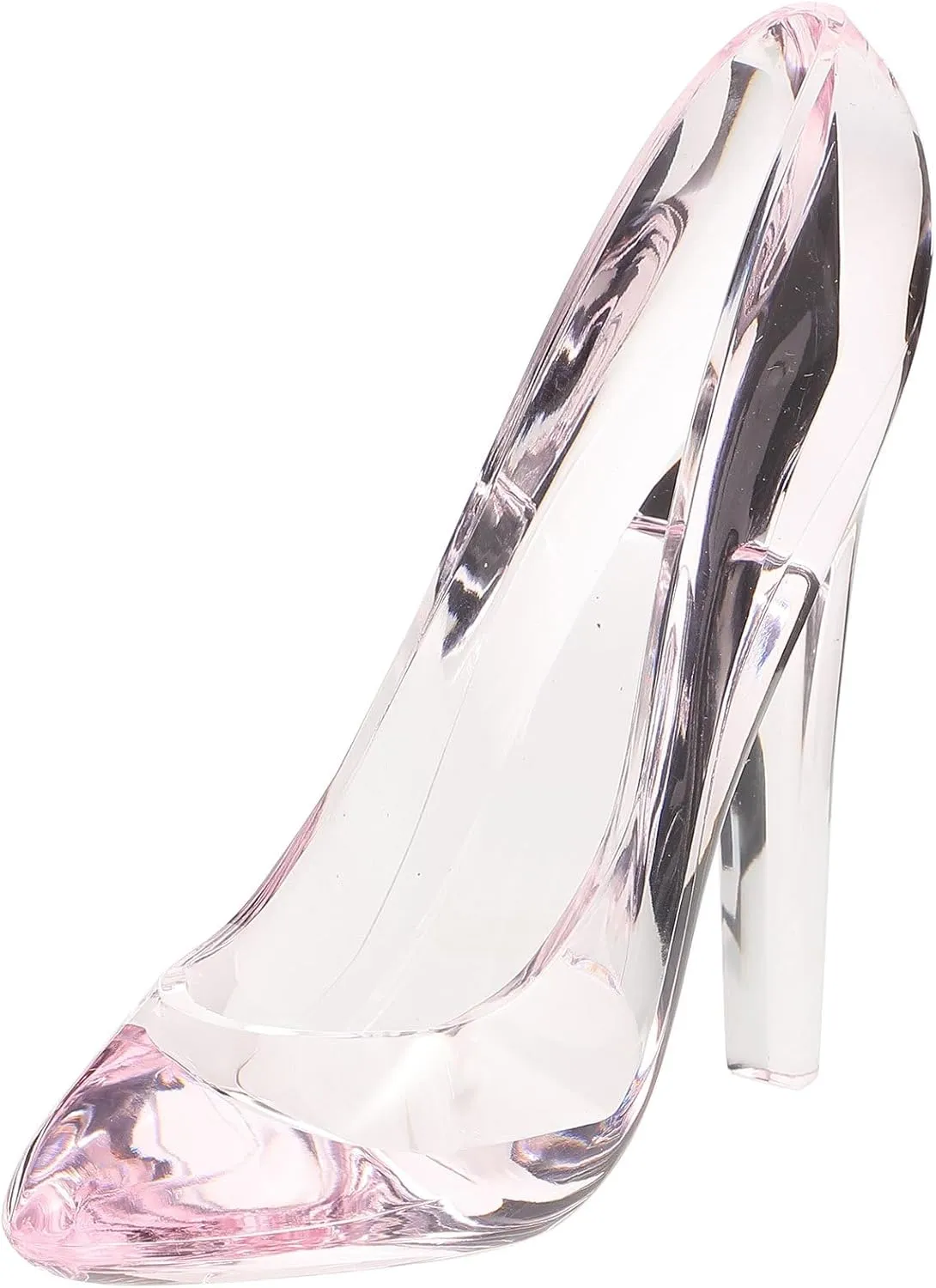 ARTIBETTER 2pcs Mini Pink Crystal Shoe Decor, Glass Shoe Decoration, Acrylic High Heel Shoe Decor, High Heel Shoes Decoration, Mini High Heels for Dolls, High Heel Centerpiece for Table