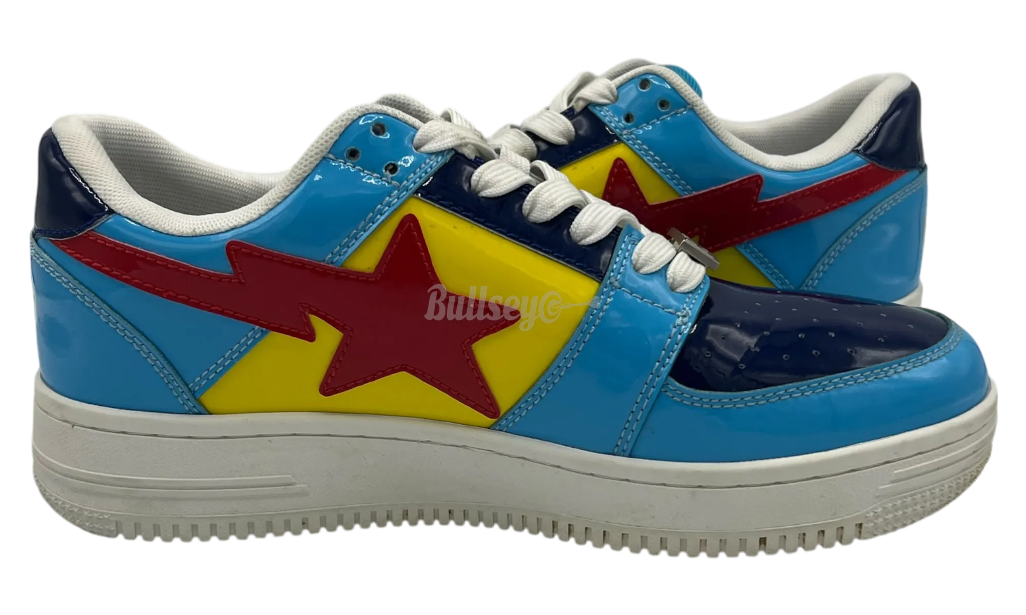 Bapesta Low "Color Block Yellow Navy Blue" (PreOwned)