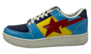 Bapesta Low "Color Block Yellow Navy Blue" (PreOwned)