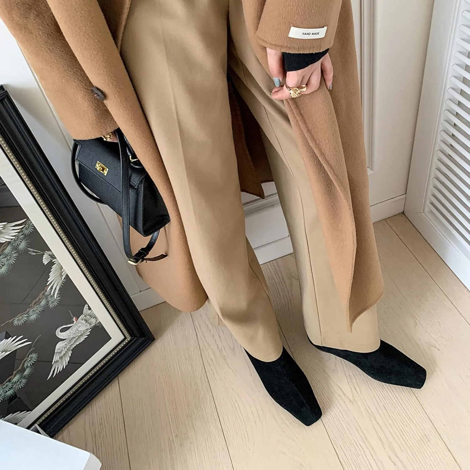 Beauty Cry Women's Booties Low Heel Square Toe Ankle Boots