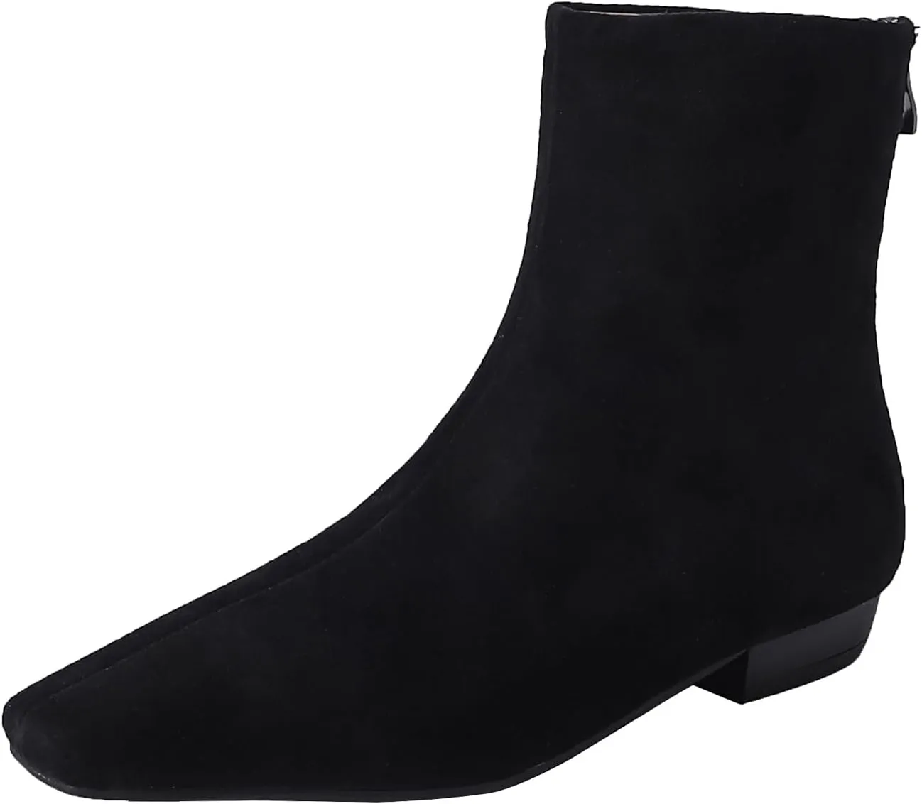 Beauty Cry Women's Booties Low Heel Square Toe Ankle Boots