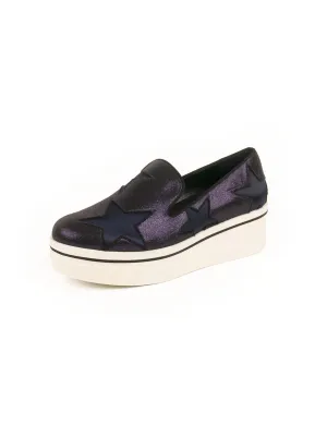 Binx Star Glitter Platform Loafer - Navy Blue