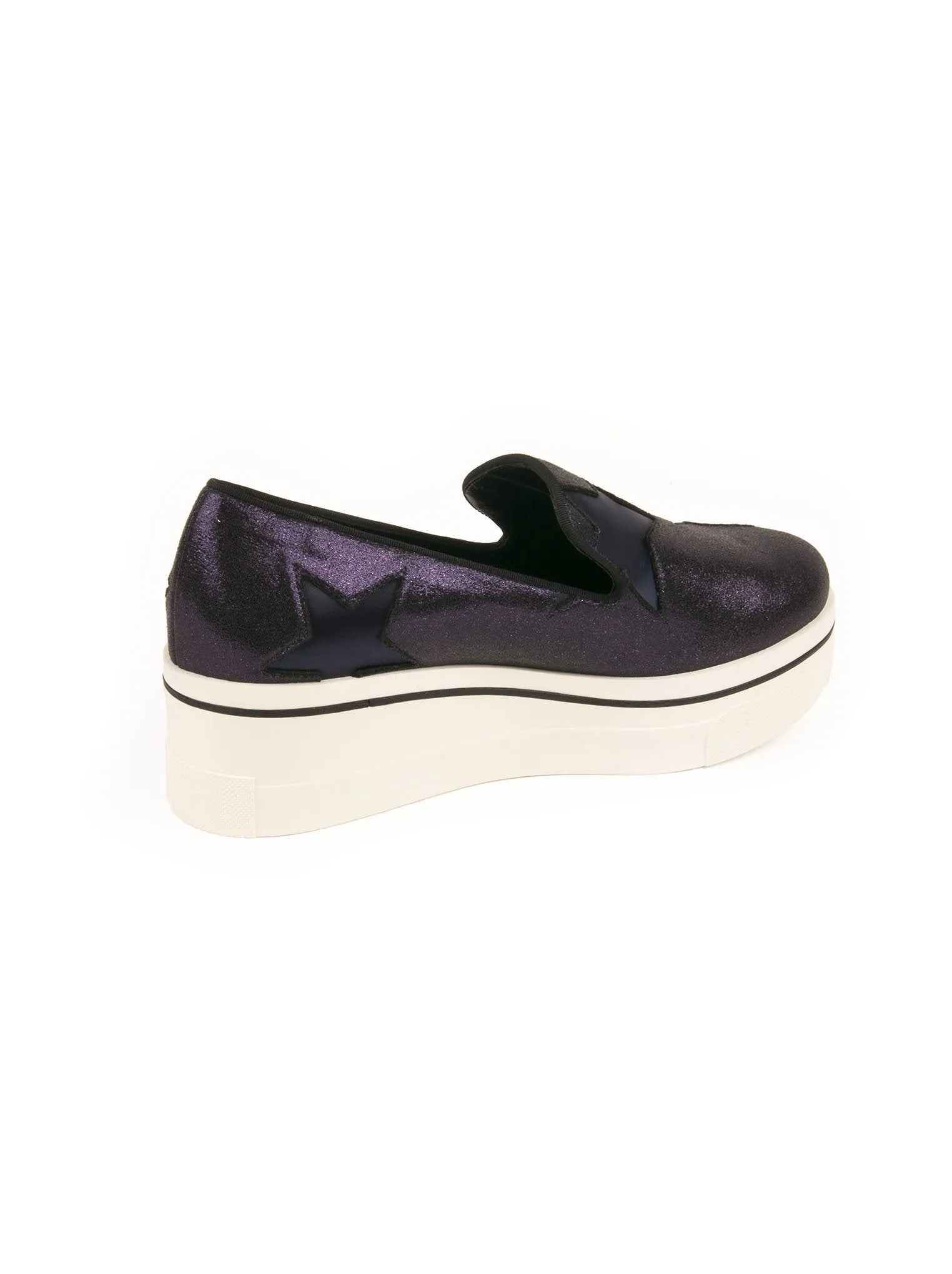 Binx Star Glitter Platform Loafer - Navy Blue