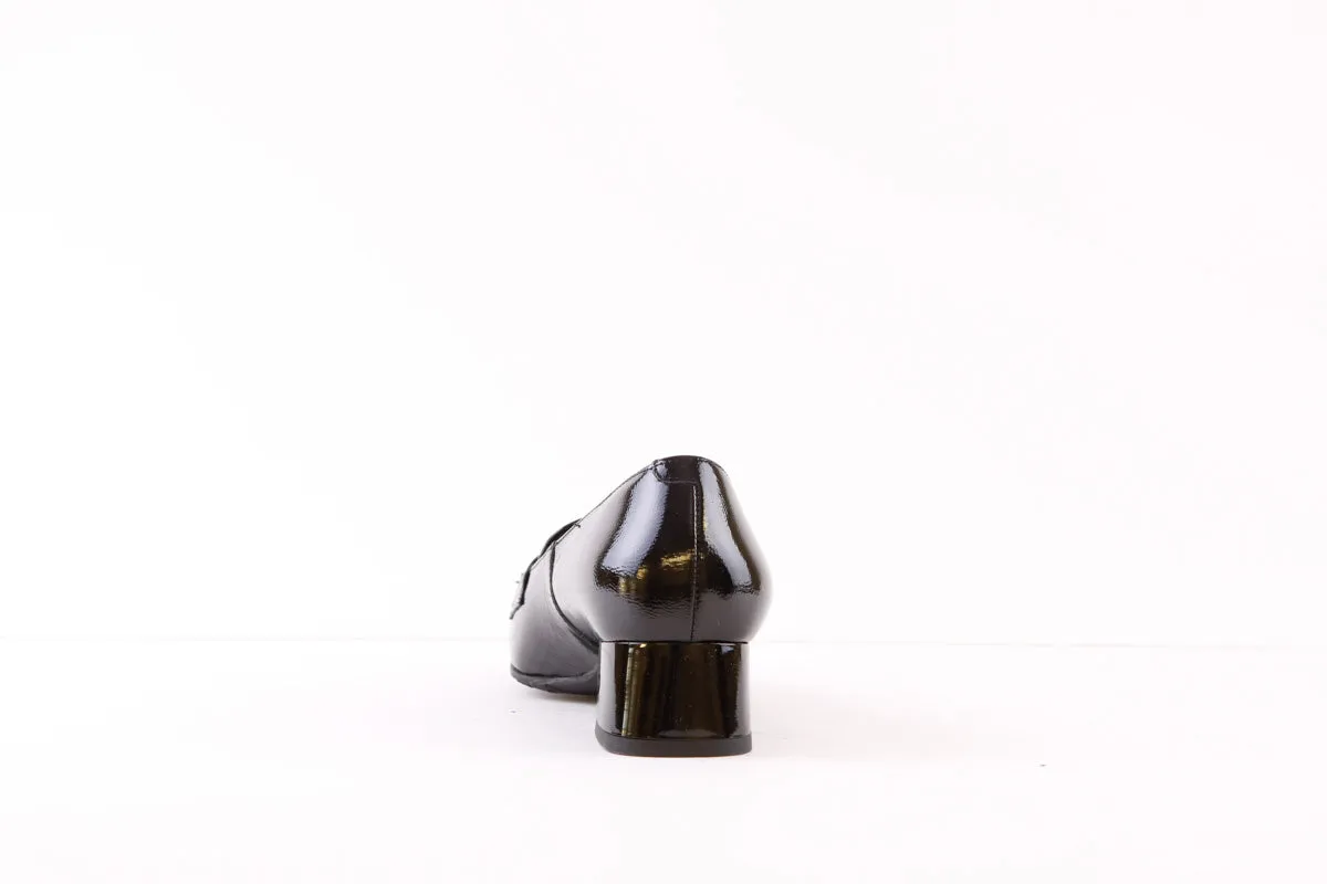 BIOECO - 6087 LOW HEEL LOAFER - BLACK PATENT