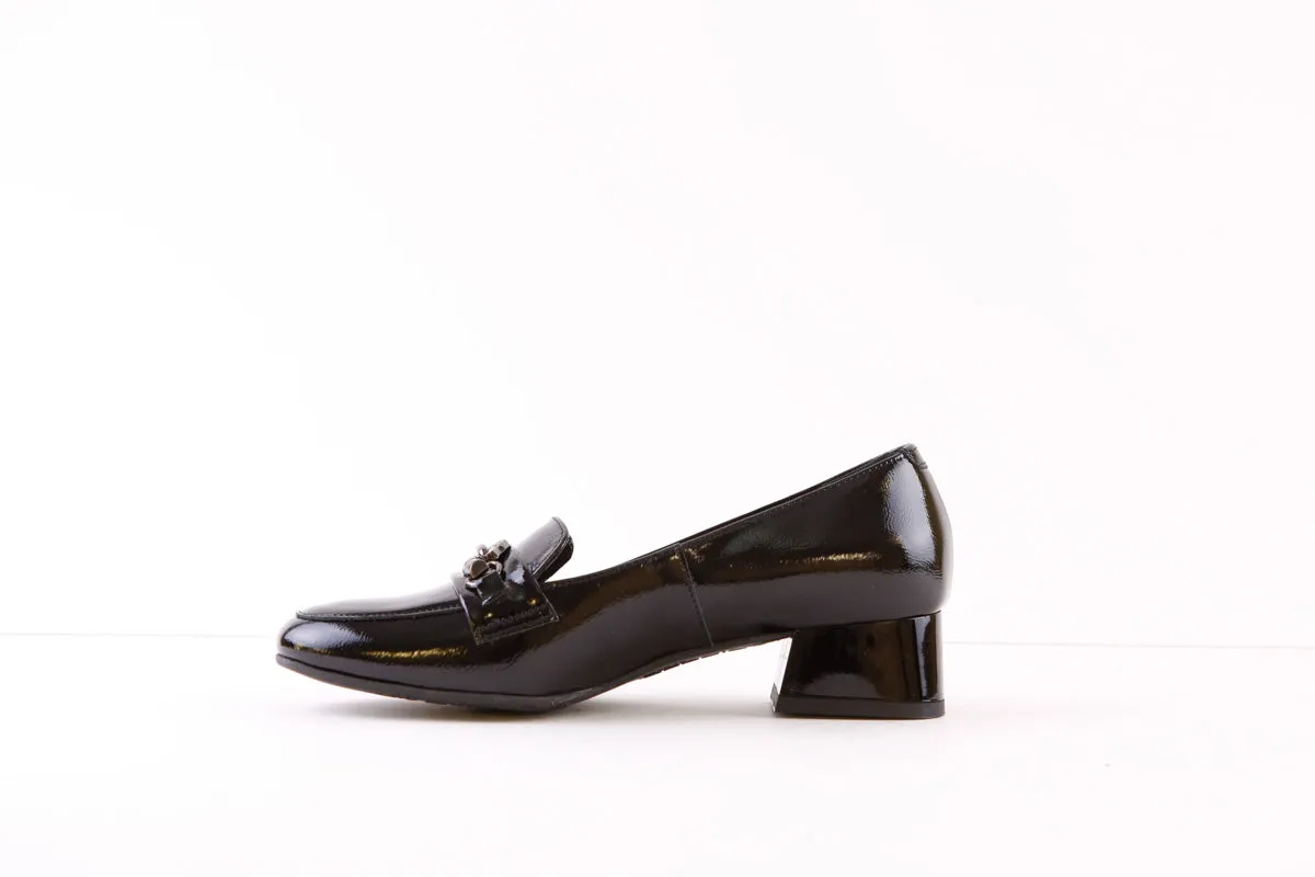 BIOECO - 6087 LOW HEEL LOAFER - BLACK PATENT