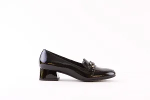 BIOECO - 6087 LOW HEEL LOAFER - BLACK PATENT