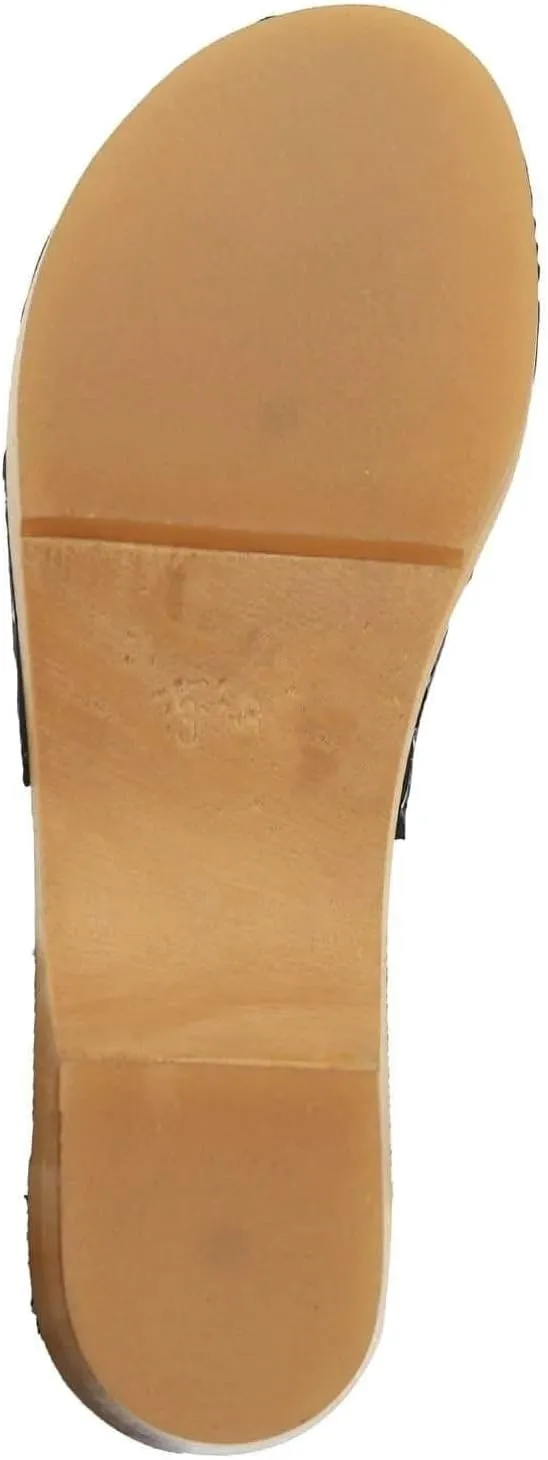 BJORK Swedish Comfort Mila Low-Heel Wooden Clogs