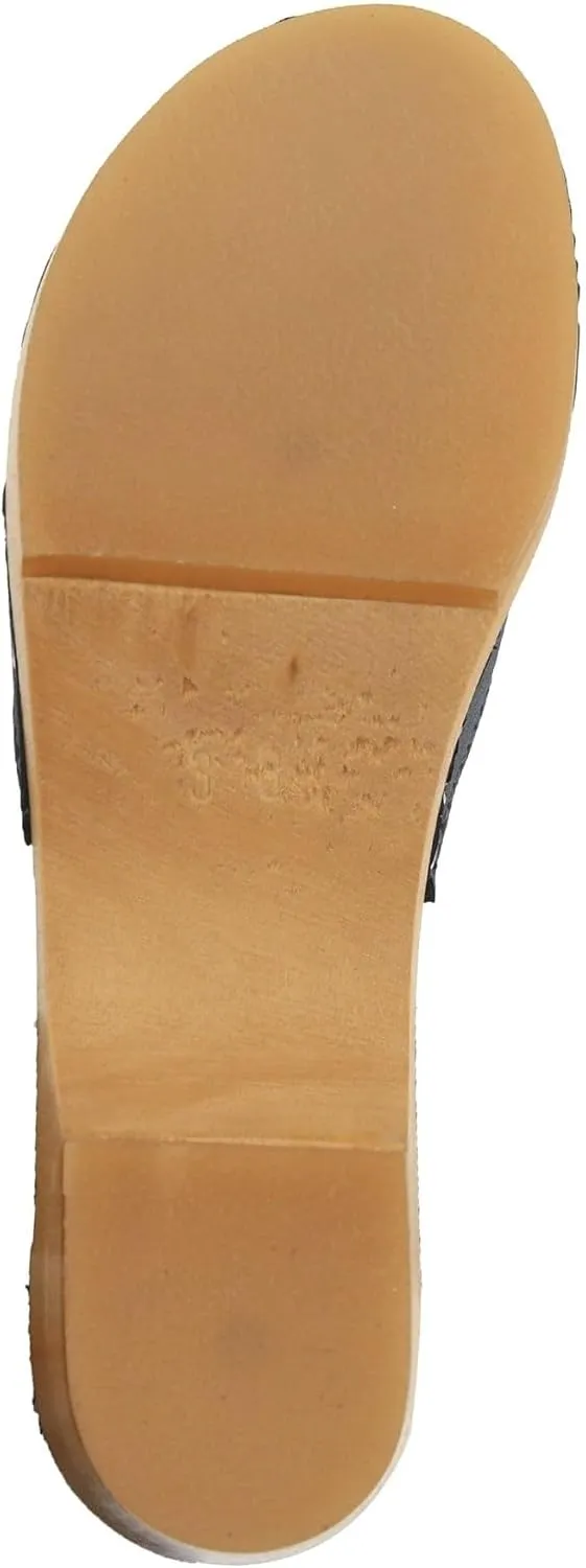BJORK Swedish Comfort Mila Low-Heel Wooden Clogs