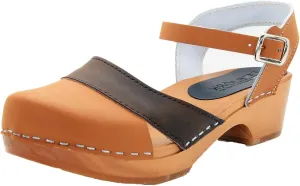 BJORK Swedish Comfort Mila Low-Heel Wooden Clogs
