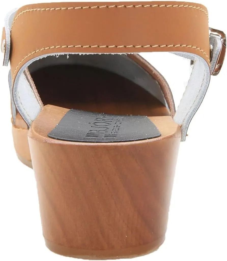 BJORK Swedish Comfort Mila Low-Heel Wooden Clogs