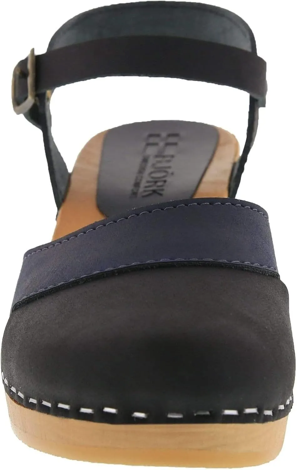 BJORK Swedish Comfort Mila Low-Heel Wooden Clogs