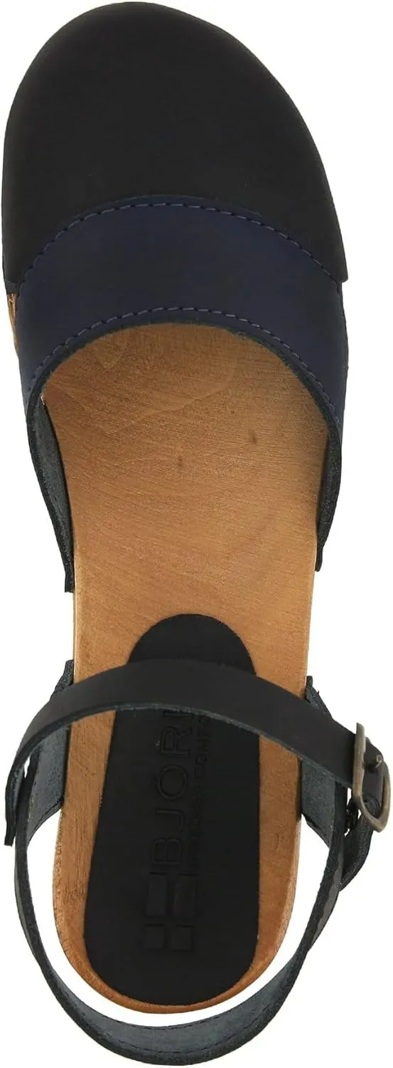 BJORK Swedish Comfort Mila Low-Heel Wooden Clogs