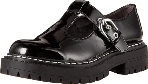 Black Circus Rounded Sam Heel Edelman Emelia Chunky On Safe Loafers Toe Customer-focused by Slip