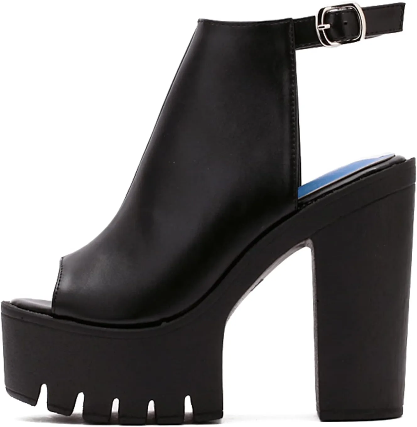 Black Heels for Women Platform Shoes with Block Heel Pumps Adjustable Ankle Strap Closed Toe Mary Janes Shoes Party Nightclub Footwear Gothic Punk Style