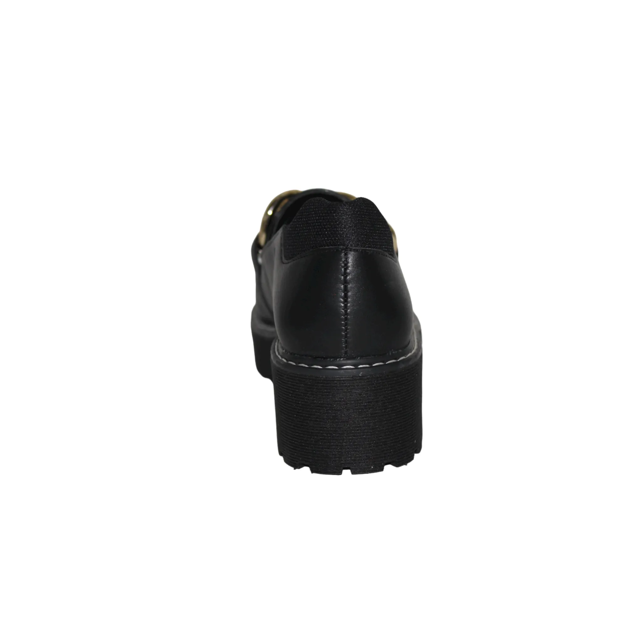 Black Lug Sole Platform Loafer