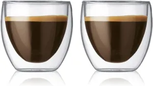 Bodum Pavina Double Wall Espresso/Shot Glass - Set of 2