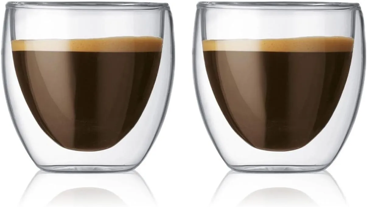 Bodum Pavina Double Wall Espresso/Shot Glass - Set of 2