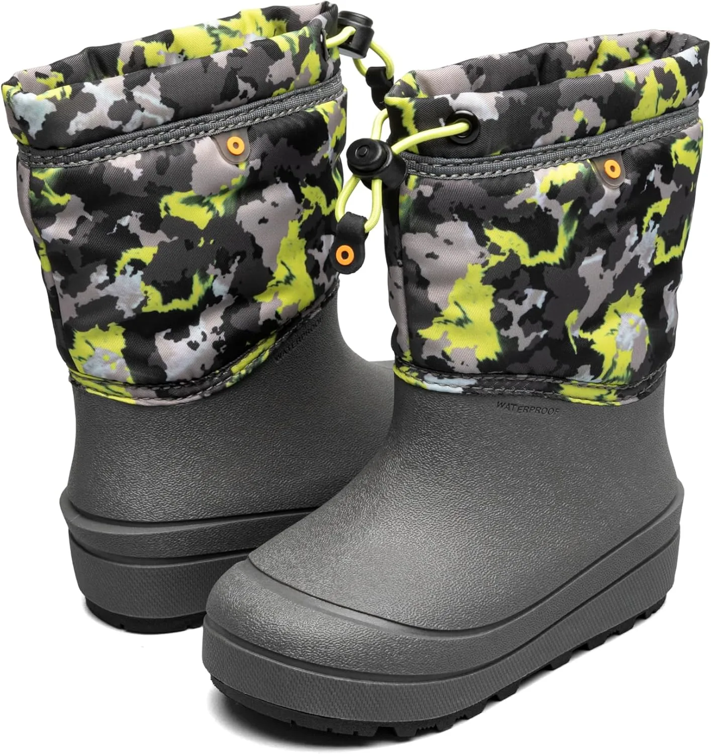 BOGS Unisex-Child Snow Shell Boots-Camo Texture (Toddler/Little Big Kid)