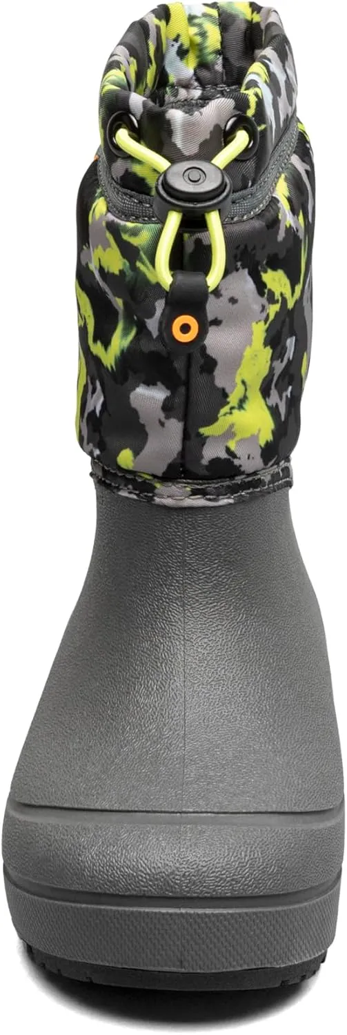 BOGS Unisex-Child Snow Shell Boots-Camo Texture (Toddler/Little Big Kid)