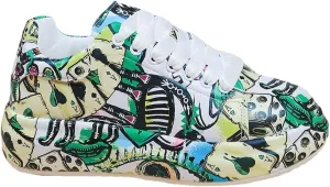Breathable Low-top Lace-up Graffiti Running Shoes for Men Women - Ideal for Gym, Tennis, Walking, and Fashion