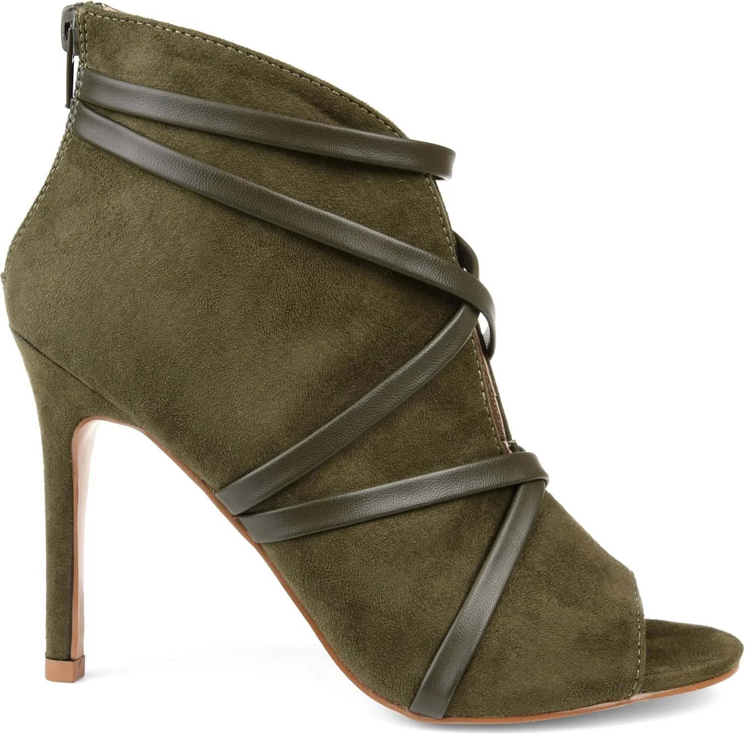 Brinley Co. Womens Center Cutout Bootie
