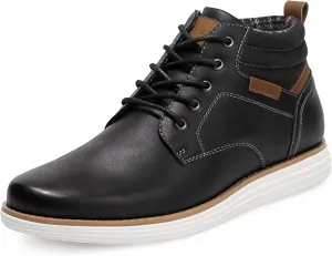 Bruno Marc Men's Mid Top Chukka Sneaker Lace Up Dress Boot