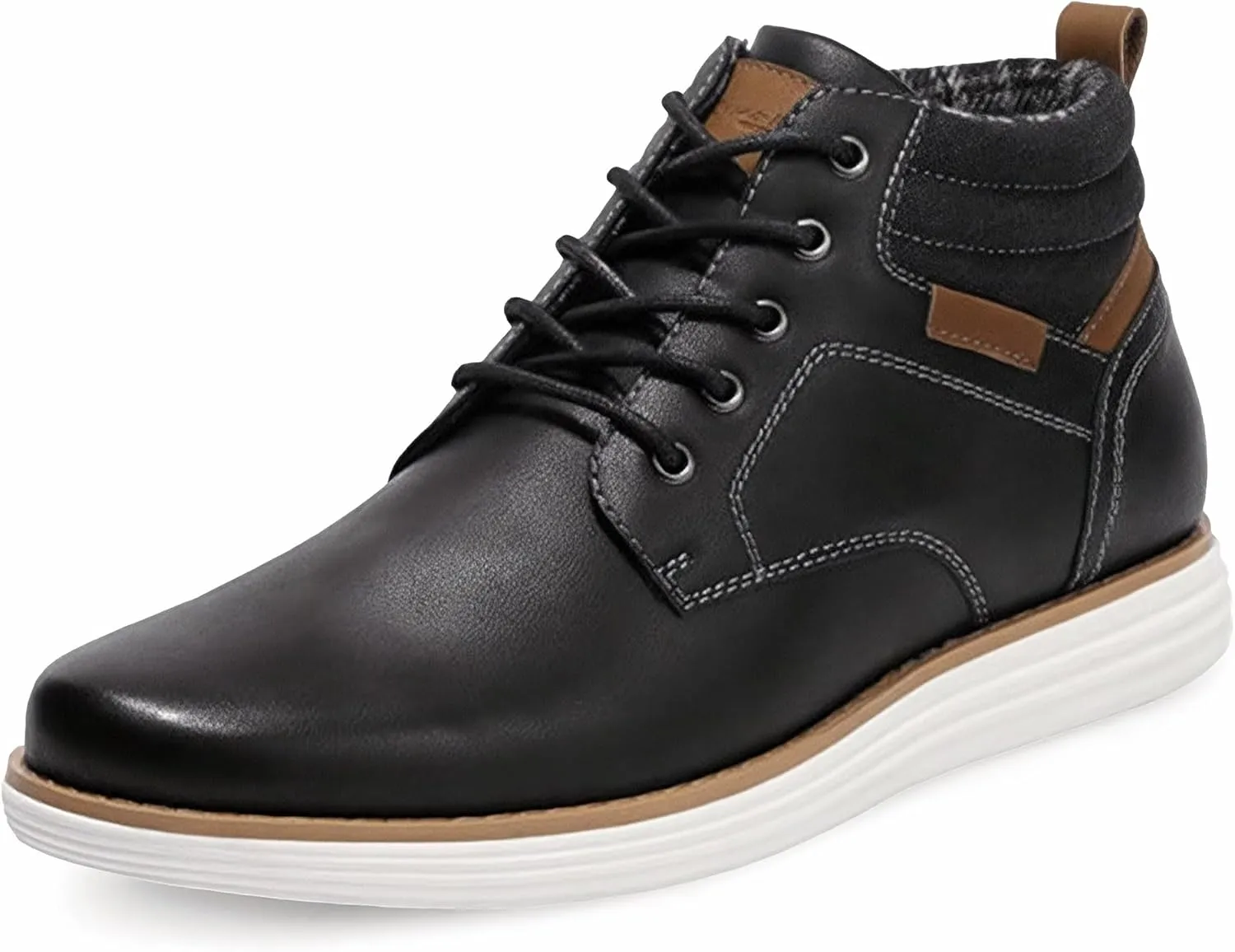 Bruno Marc Men's Mid Top Chukka Sneaker Lace Up Dress Boot
