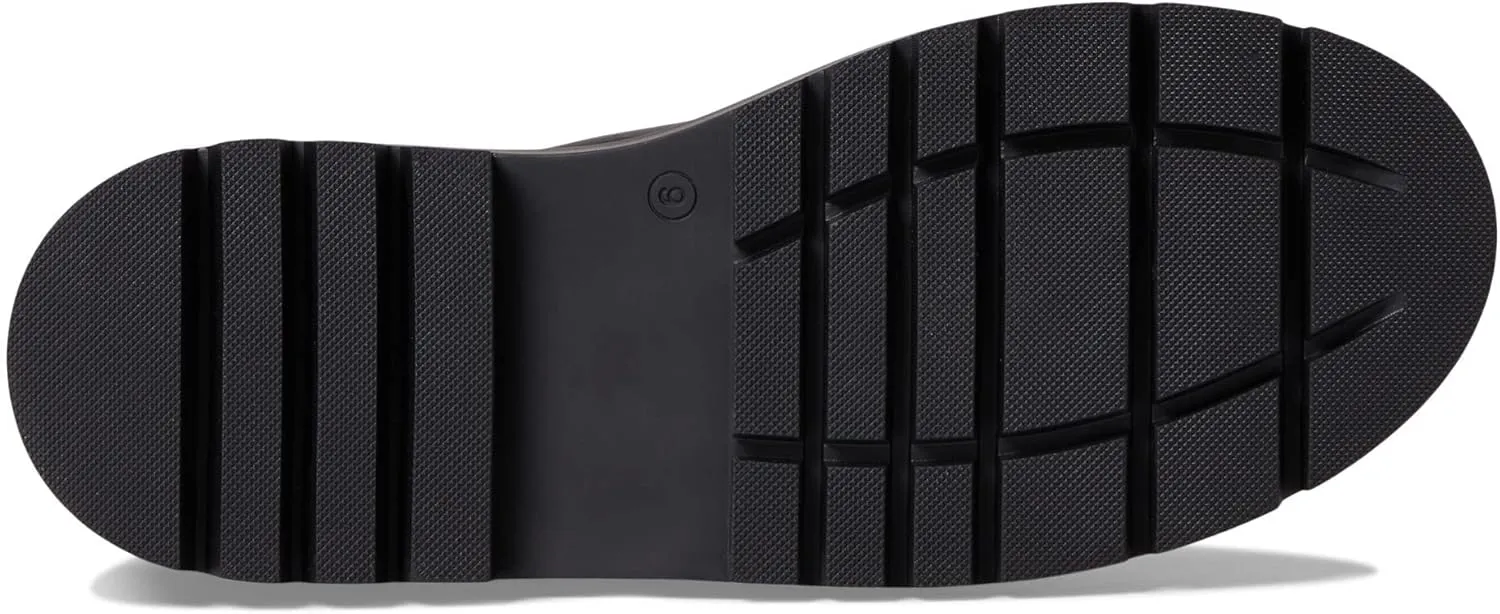 Carlota Black Chunky Lug Boot