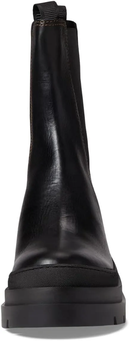 Carlota Black Chunky Lug Boot