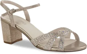 Champagne Low Heel Prom Shoes by Ivy