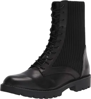 Charles David Women's Lace up Fashion Boot, Black, 7