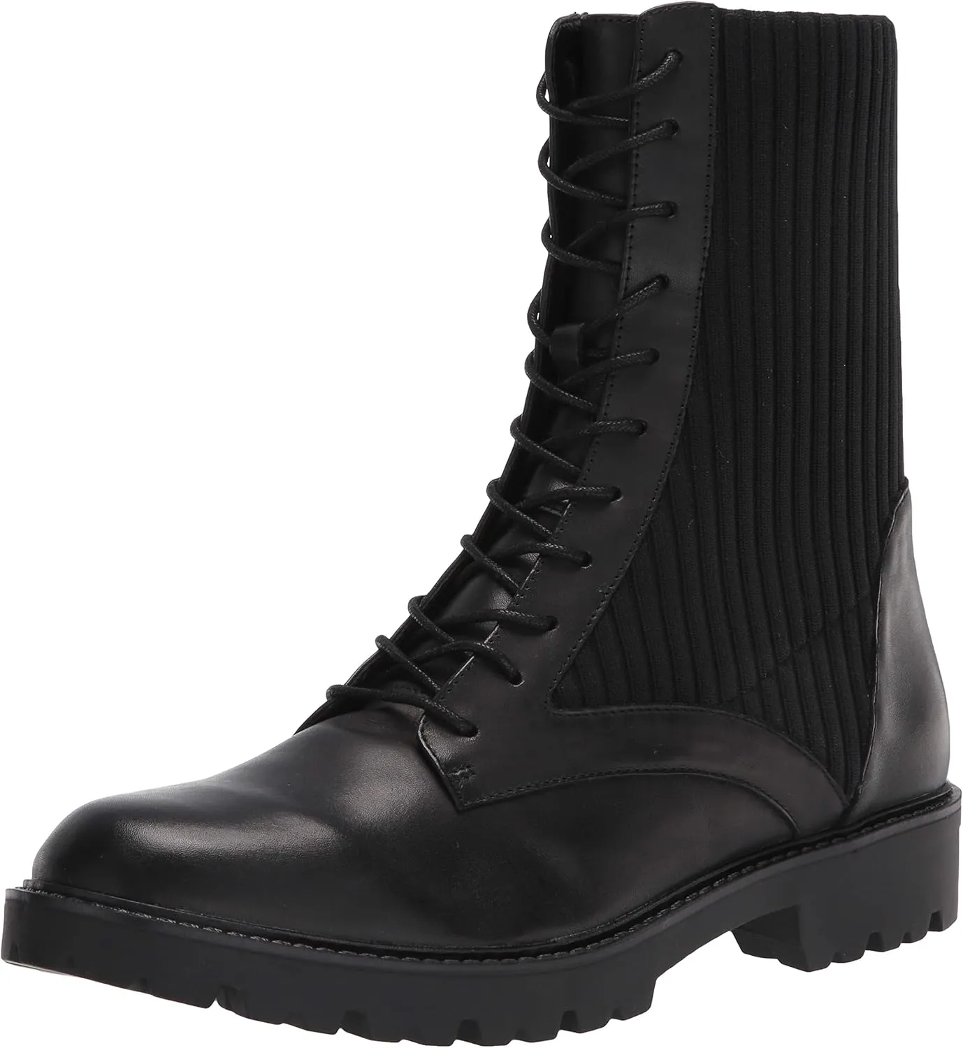 CHARLES DAVID Women's Lace up Fashion Boot, Black, 7