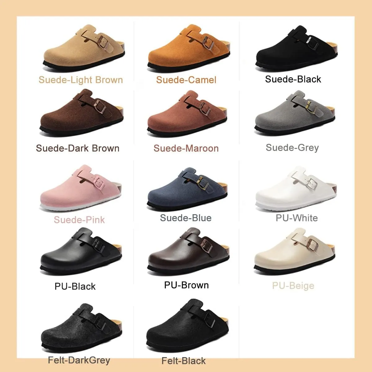 Ciuyurra Women Fashion Cork Clog low-heel