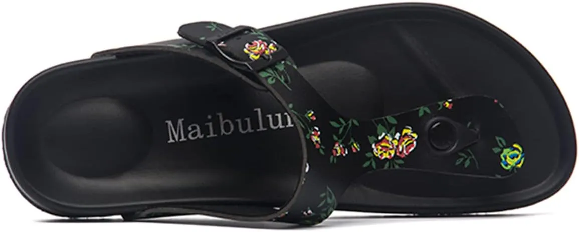 Ciuyurra Women Fashion Thongs Sandals low-heel