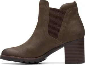 Clarks Unisex Leda Up Sneaker, Dark Olive, 0 US Women