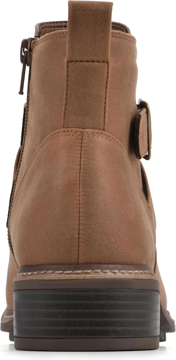 CLIFFS BY WHITE MOUNTAIN Women's Shoes Elie Stacked Heel Ankle Bootie