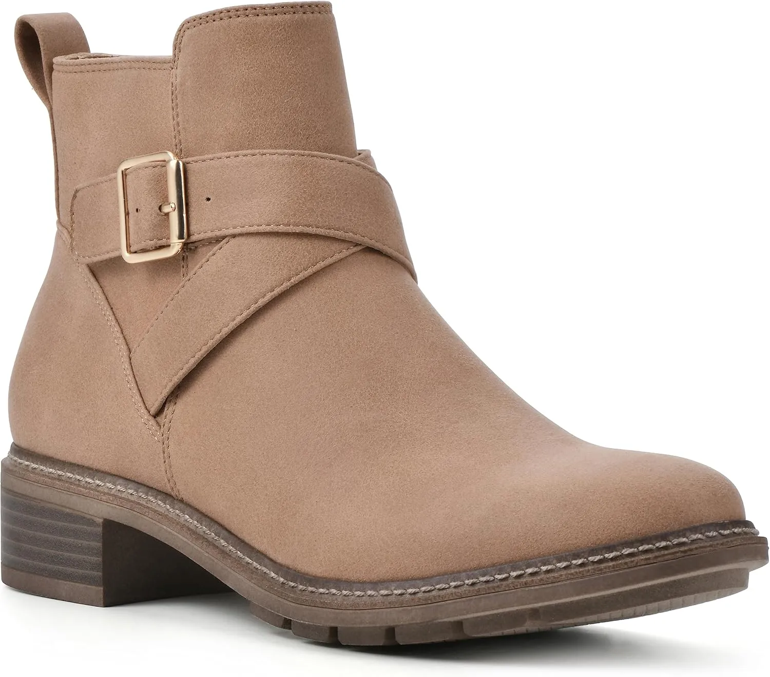 CLIFFS BY WHITE MOUNTAIN Women's Shoes Elie Stacked Heel Ankle Bootie