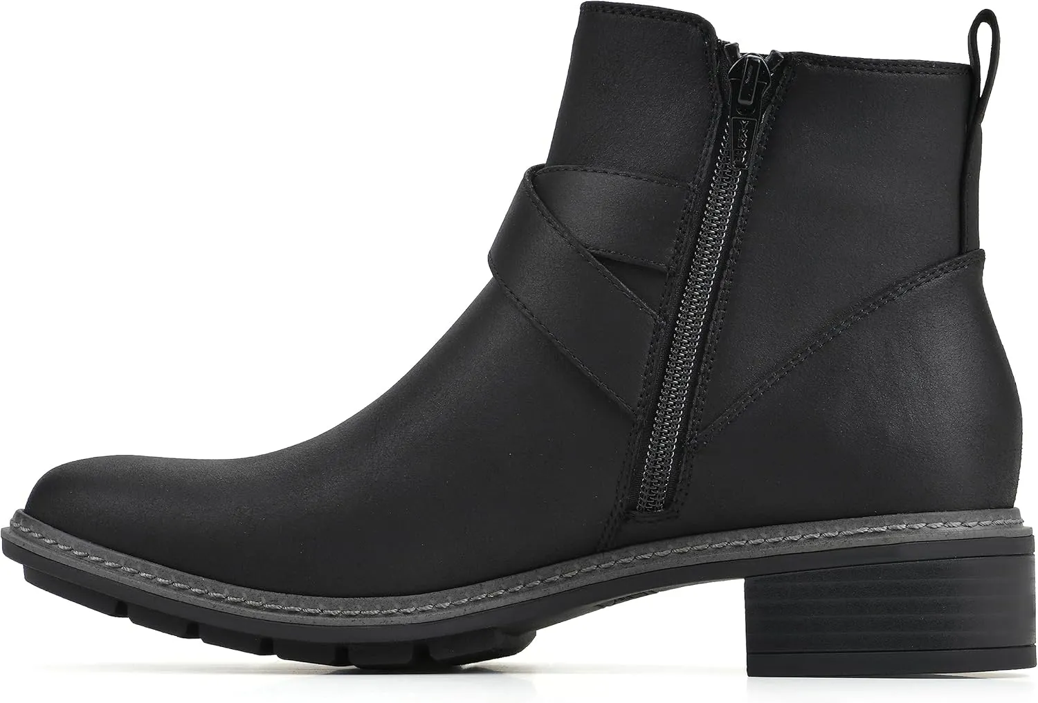 CLIFFS BY WHITE MOUNTAIN Women's Shoes Elie Stacked Heel Ankle Bootie